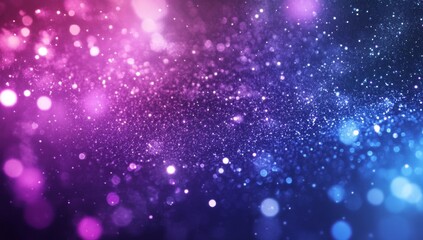 Poster - Abstract pink and blue glitter bokeh background. (4)