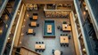 © Sakinatus - Library Atrium: An Architectural Marvel of Books and Study