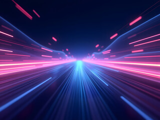 Poster - high speed technology concept background, light abstract background, image of speed movement on the 