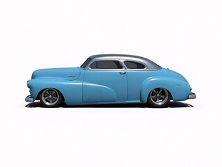 Naklejka na meble blue car isolated on white