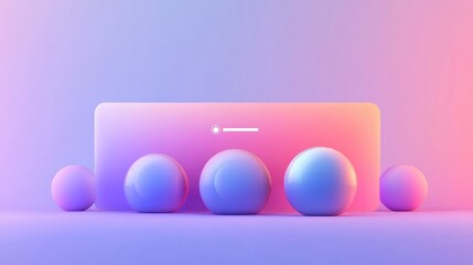Poster - Abstract login interface with fingerprint, retina scan, and password input prompts for security
