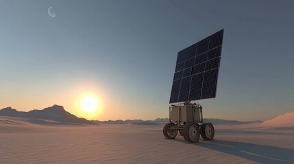 Poster - Detailed solar tracker system following the sun for maximum efficiency