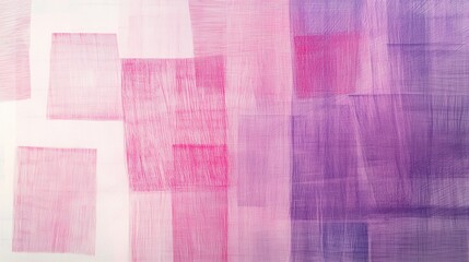 Aufkleber - Minimalist pencil strokes composition with fragmented squares and vibrant gradient color scheme
