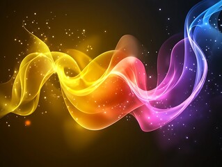 Poster - Abstract swirling vibrant colors