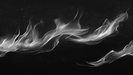 Wall Mural - texture of burn fire with particles embers. flames blaze fire flame overlays on isolated background.