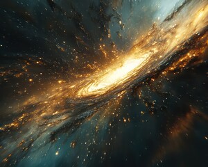 Wall Mural - cosmic explosion abstract art image