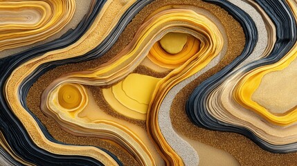 Poster - Bright and colorful abstract pattern with a variety of shapes and shades creating an eye-catching visual experience