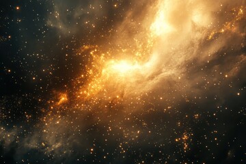 Wall Mural - colorful space nebula image