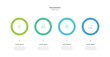 © Mina Market - Infographic 4 Step timeline journey. Presentation graph, flat simple infographics design template. Clean timeline infographic design template with 4 options. Vector for presentation