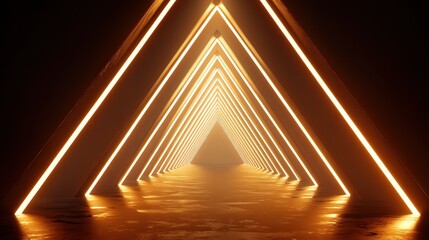 Poster - Ethereal tunnel of light leading to a bright unknown destination with surreal and dreamlike qualities surrounding it
