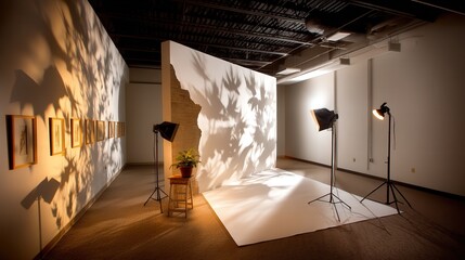 Poster - Cozy room illuminated by soft wall light creating a warm and inviting atmosphere for relaxation and comfort