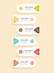 Wall Mural - business steps infographic background element, report, presentation