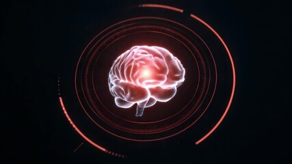Poster - Illuminated Brain: An artistic rendition of a glowing human brain, pulsating with light against a dark backdrop, symbolizing the power of thought, intelligence, and the complexities of the mind.