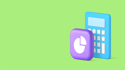 Poster - Financial accounting money analyzing bookkeeping and economy copy space banner vector illustration. Budget balance commercial calculating earnings expenses wealth business banking income management