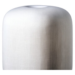 Poster - Textured White Object with Smooth Curves for Modern Aesthetic, isolated on transparent background.