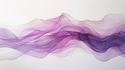Poster - A horizontal wave of soft magenta liquid flows across a bright white background in a calm, minimalist visual style