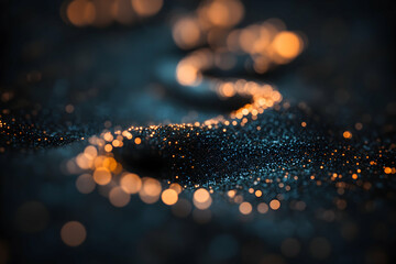 Poster - Abstract Data Stream Flowing Like A River Of Light