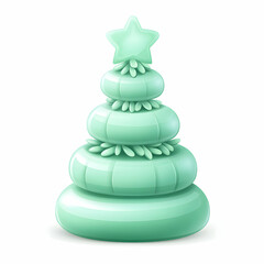 Poster - Mint Green Christmas Tree Decoration