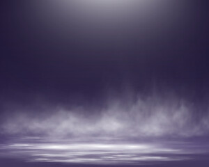 Aufkleber - 	
Realistic spotlight stage with fog, dramatic lighting, empty scene, transparent effect, and atmospheric smoke.
