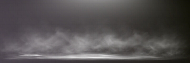 Aufkleber - 	
Realistic spotlight stage with fog, dramatic lighting, empty scene, transparent effect, and atmospheric smoke.
