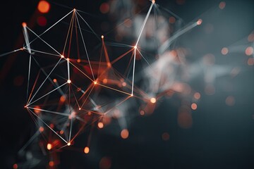 Poster - abstract network of interconnected points and lines