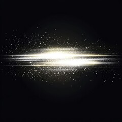 Poster - Luminous streaks of light on a dark background creating a dynamic and ethereal effect for digital design