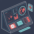 © Anuwar-Store-two - Futuristic HUD Interface for Satellite Control and Global Tracking | High-Tech Data Visualization, Cybersecurity FUI, Sci-Fi UI/UX Dashboard Design