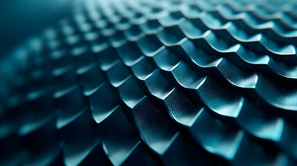 Poster - Abstract Dark Blue Geometric Pattern