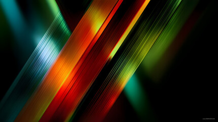 Poster - Vibrant Abstract Background with Colorful Stripes and Smooth Lines in Shades of Red, Green, Blue, and Yellow for Use in Modern Design Projects