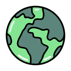 Aufkleber - earth globe icon vector