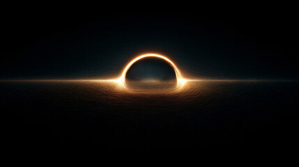 Wall Mural - galactic abyss: mesmerizing black hole depiction, cosmic wonder, gravitational phenomenon, space-tim