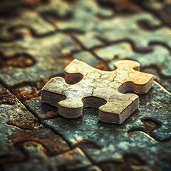 Poster - Puzzle piece management in digital workspaces strategies and visual concepts