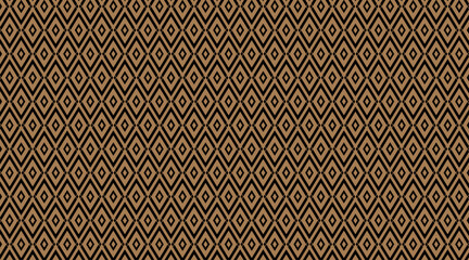 Poster - seamless pattern template with geometric triple diamond shape | creative texture background with lin
