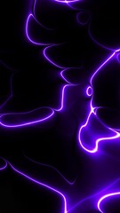 Fototapete - Blue energy light strings or waves vertical background with flares and backlighting. Usable as future modern data information flowing
