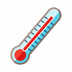 Wall Mural - Thermometer isolated on white background