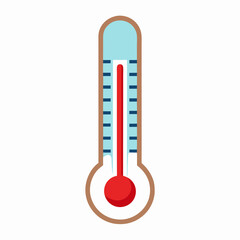 Wall Mural - Thermometer isolated on white background