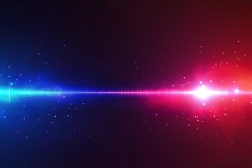 Poster - Abstract Equalizer Spectrum with Flowing Blue, Red Lights and Transparent Background