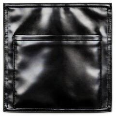Poster - Black Square Leather Patch Pocket Abstract Modern Style Background Texture Design Pattern Art