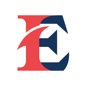 Flat and minimal Letter E logo design 1.eps, Flat and minimal Letter E logo design
