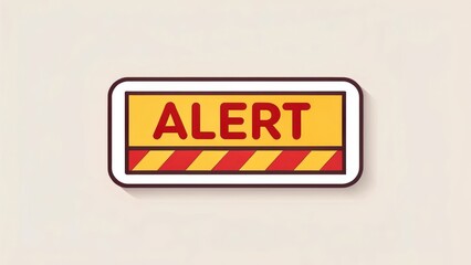 Poster - Scam call phone security. Warning sign indicating alertness with bold colors and graphic design.