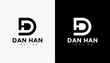 © arbain - Alphabet letter icon logo HD or DH illustration template