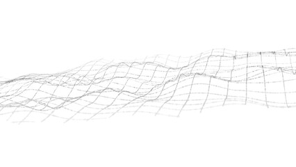 Poster - pattern line background. sound music flow wave vector. abstract dot tech digital white geometric cur