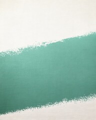 Poster - Textured canvas with a vibrant teal paint stroke creating a dynamic diagonal composition and visual contrast for creative projects