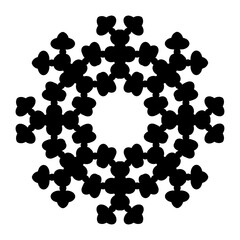 Poster - Geometric Shape In Black Outline 