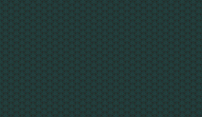 Poster - Knitted dark green fabric displaying geometric repeat pattern, suitable for textile backgrounds and design projects