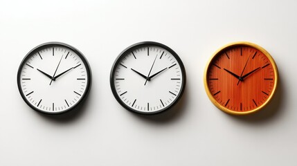 round wall clocks