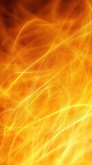 Poster - Abstract fiery glow of light trails on orange background creating a dynamic and energetic visual effect ideal for digital art and design projects