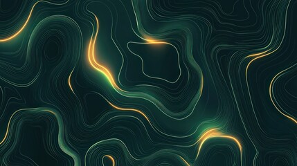 Poster - Abstract, dynamic lines create a deep, textured surface.