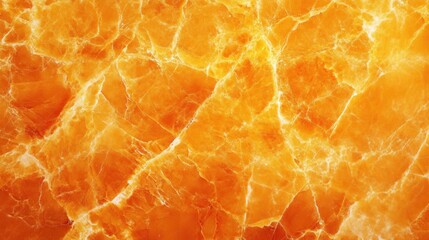 Poster - Vibrant orange marble texture background with intricate veining patterns creating a warm and luxurious visual appeal ideal for design projects