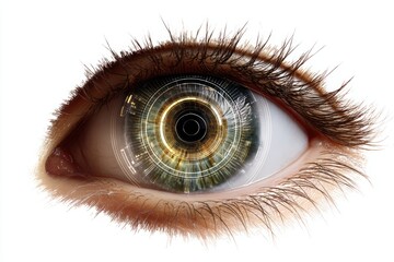 Poster - Abstract AI eye scanning for visual creativity and generating variations in real time